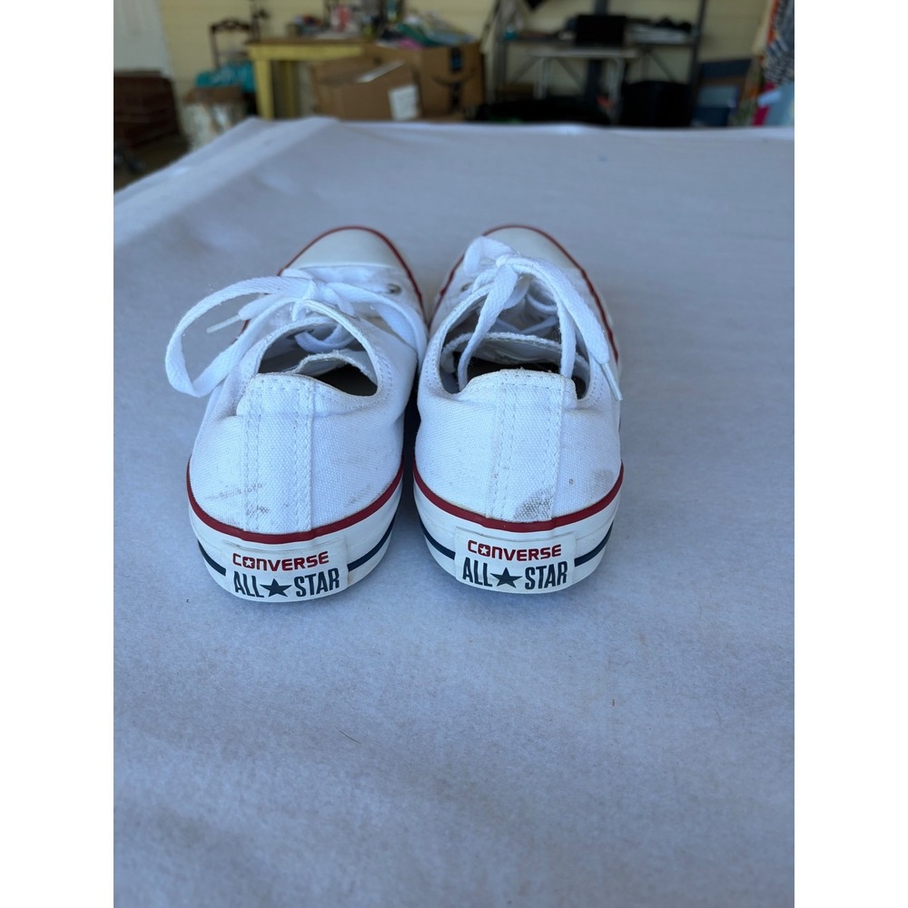 Converse Chuck Taylor All Star Low Top White Canvas Sneakers Womens 8 skater‎ - Picture 9 of 9